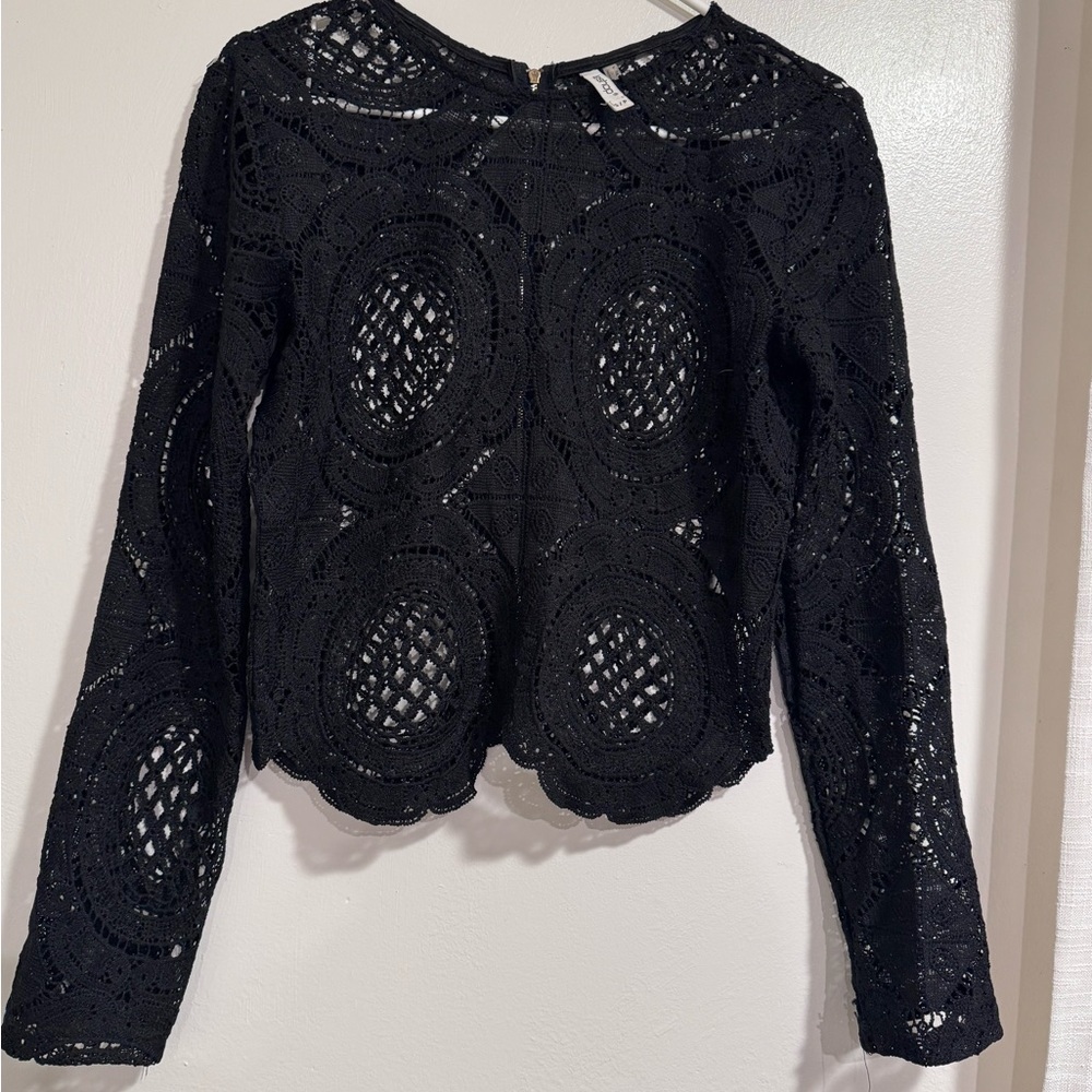 Leshop Black Lace Blouse
